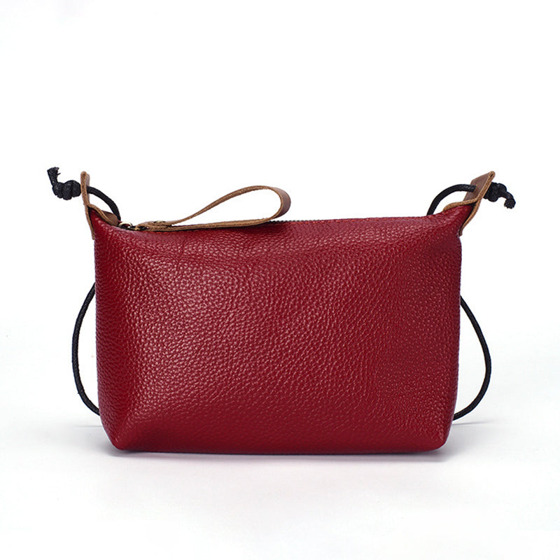 277 Simple Stylish Cowhide Leather Women Crossbody Bag Cosmetic Phone Zipper Carrying Bag 277 Simple Stylish Cowhide Leather Women Crossbody Bag Cosmetic Phone Zipper Carrying Bag